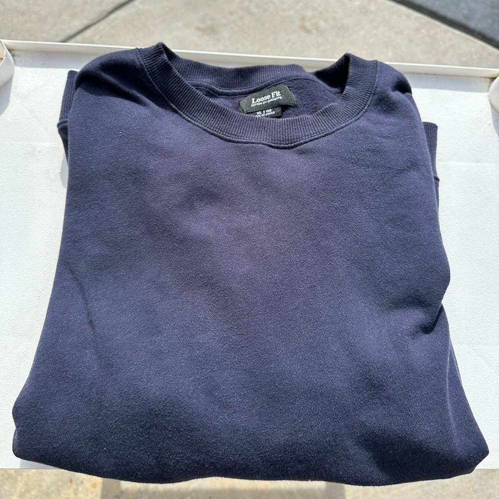 Cotton On Dark Blue Loose Fit Sweatshirt